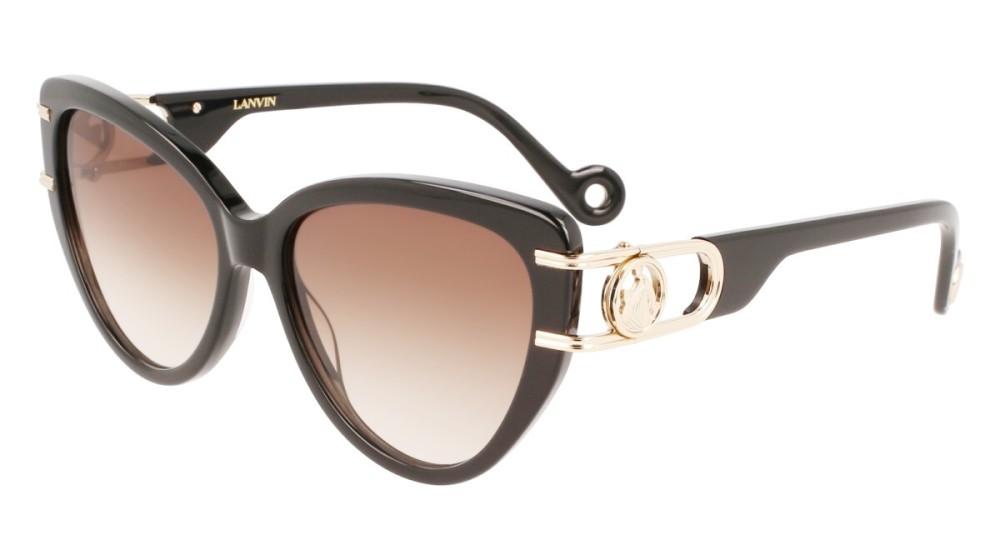Lanvin LNV643S - 001 - 56 Okulary przeciwsłoneczne Czarny Kocie oczy