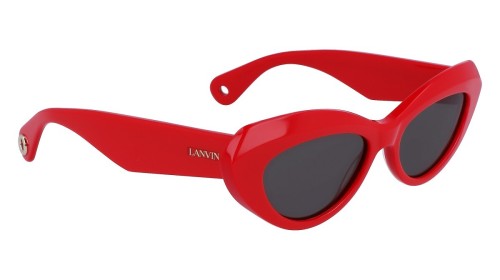 Lanvin LNV648S - 604 - 53 Okulary przeciwsłoneczne Czerwony Kocie oczy