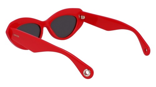 Lanvin LNV648S - 604 - 53 Okulary przeciwsłoneczne Czerwony Kocie oczy