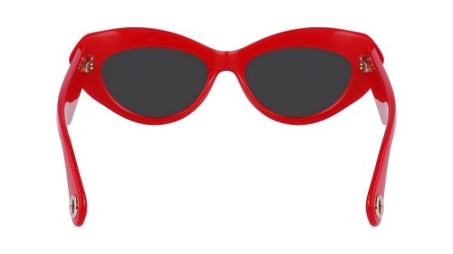 Lanvin LNV648S - 604 - 53 Okulary przeciwsłoneczne Czerwony Kocie oczy