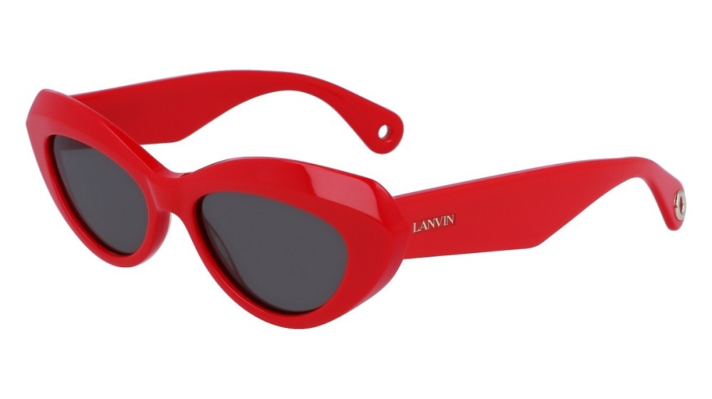 Lanvin LNV648S - 604 - 53 Okulary przeciwsłoneczne Czerwony Kocie oczy