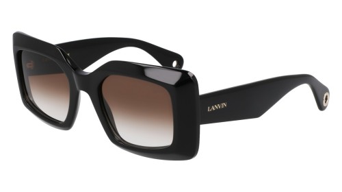 Lanvin LNV649S - 001 - 50 Okulary przeciwsłoneczne Czarny Kanciaste