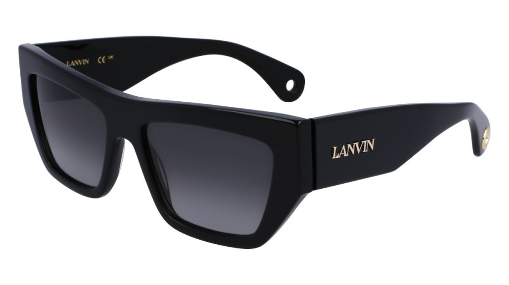 Lanvin LNV652S - 001 - 55 Okulary przeciwsłoneczne Czarny Kanciaste