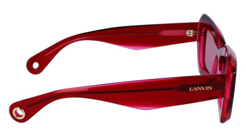 Lanvin LNV662S - 605 - 54 Okulary przeciwsłoneczne Czerwony Kanciaste