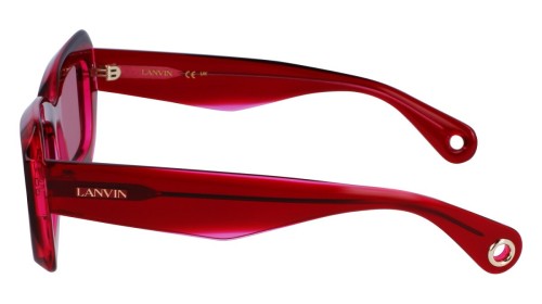 Lanvin LNV662S - 605 - 54 Okulary przeciwsłoneczne Czerwony Kanciaste