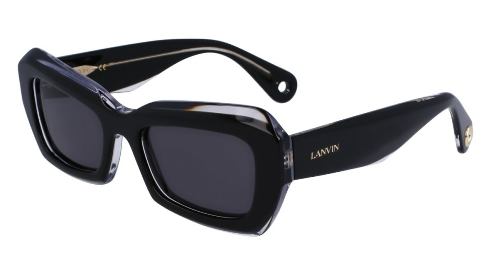 Lanvin LNV662S - 010 - 54 Okulary przeciwsłoneczne Czarny Kanciaste