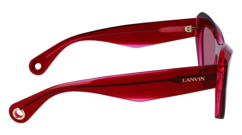 Lanvin LNV663S - 605 - 53 Okulary przeciwsłoneczne Czerwony Kocie oczy