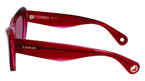 Lanvin LNV663S - 605 - 53 Okulary przeciwsłoneczne Czerwony Kocie oczy