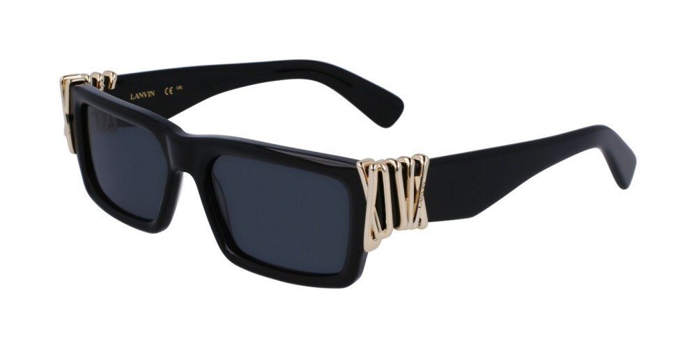 Lanvin LNV665S - 001 - 54 Okulary przeciwsłoneczne Czarny Kanciaste