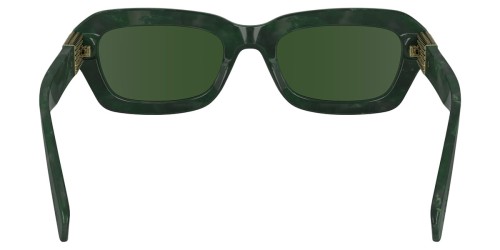 Lanvin LNV667S - 334 - 52 Okulary przeciwsłoneczne Zielony Kanciaste