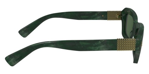 Lanvin LNV667S - 334 - 52 Okulary przeciwsłoneczne Zielony Kanciaste