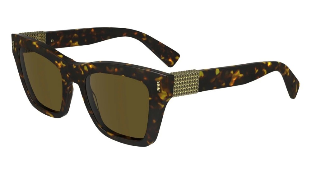 Lanvin LNV668S - 234 - 51 Okulary przeciwsłoneczne Havanna Kanciaste