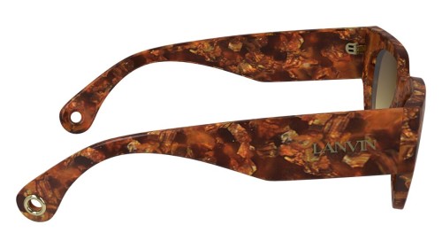 Lanvin LNV670S - 730 - 51 Okulary przeciwsłoneczne Havanna Kanciaste