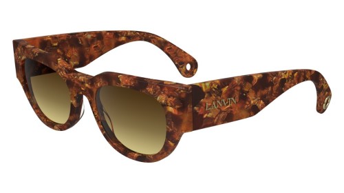 Lanvin LNV670S - 730 - 51 Okulary przeciwsłoneczne Havanna Kanciaste