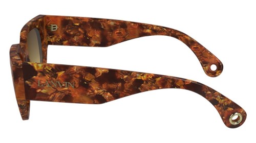 Lanvin LNV670S - 730 - 51 Okulary przeciwsłoneczne Havanna Kanciaste
