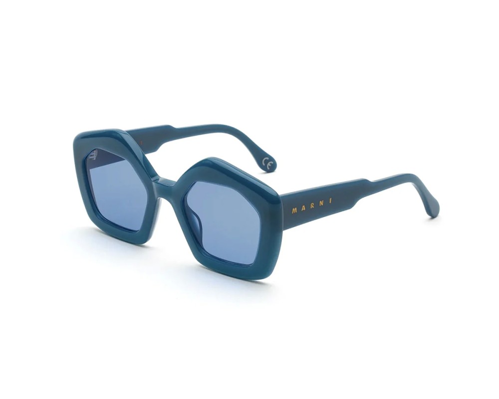 Marni LP4 Laughing Waters Blue - 51 Okulary przeciwsłoneczne Niebieski Kanciaste
