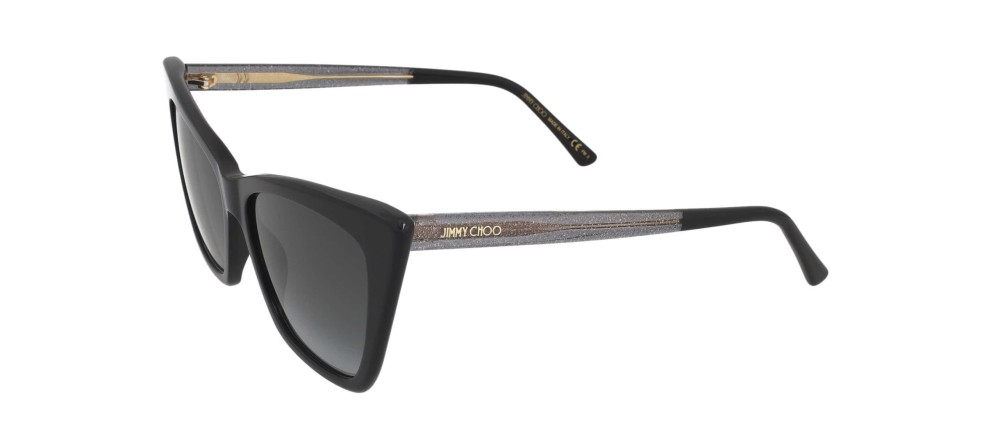 Jimmy Choo LUCINE/S - 8079O - 55 Okulary przeciwsłoneczne Czarny Kocie oczy