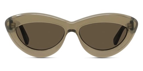 Loewe LW40096I - 96E - 54 Okulary przeciwsłoneczne Brązowy Kocie oczy