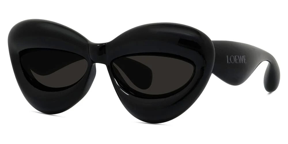Loewe LW40097I - 01A - 55 Okulary przeciwsłoneczne Czarny Kocie oczy