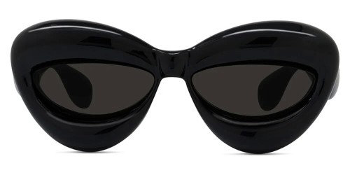 Loewe LW40097I - 01A - 55 Okulary przeciwsłoneczne Czarny Kocie oczy