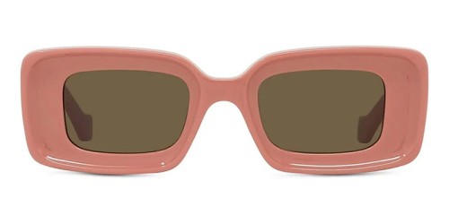 Loewe LW40101I - 72E - 46 Okulary przeciwsłoneczne Różowy Kanciaste