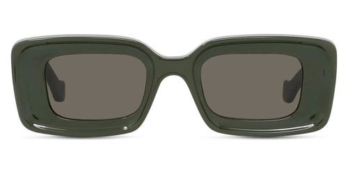 Loewe LW40101I - 96E - 46 Okulary przeciwsłoneczne Zielony Kanciaste