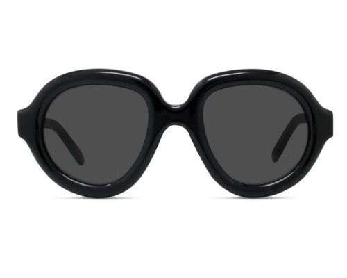 Loewe LW40105I - 01A - 49 Okulary przeciwsłoneczne Czarny Pillow (zaokrąglony)