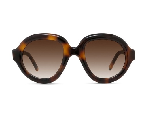 Loewe LW40105I - 52F - 49 Okulary przeciwsłoneczne Havanna Pillow (zaokrąglony)