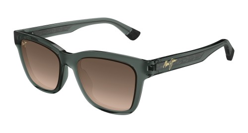 Maui Jim MJ0644S HANOHANO - 004 - 53 - Z SOCZEWKAMI POLARYZACYJNYMI Okulary przeciwsłoneczne Zielony Kanciaste