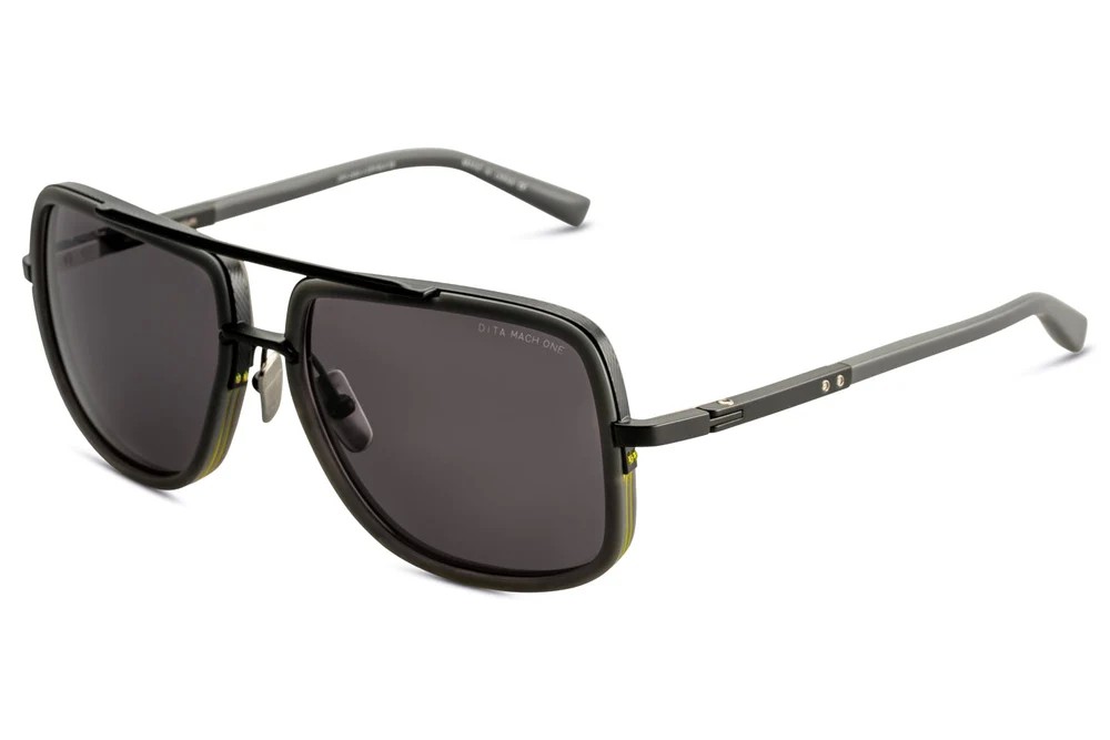 Dita MACH ONE DRX-2030 TITANIUM - V - 59 Okulary przeciwsłoneczne Czarny Pilotki (aviator)