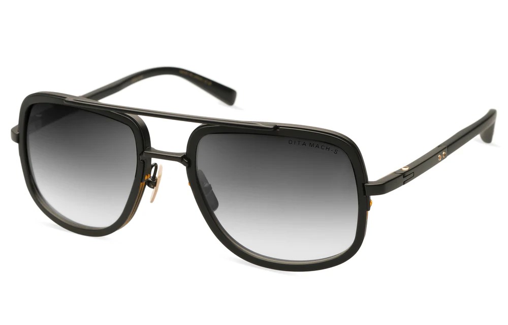Dita MACH-S DTS412-A - 04 - 55 Okulary przeciwsłoneczne Czarny Pilotki (aviator)