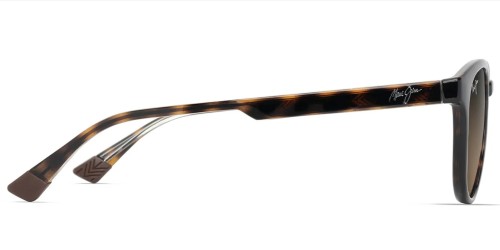 Maui Jim MJ0636S HIEHIE - 002 - 50 - Z SOCZEWKAMI POLARYZACYJNYMI Okulary przeciwsłoneczne Havana Pillow (zaokrąglony)