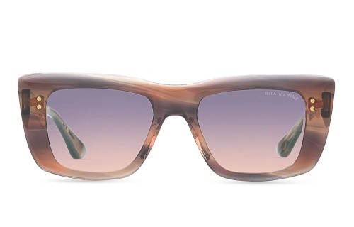Dita MAHINE DTS437-A - 02 - 53 Okulary przeciwsłoneczne Havana Kanciaste