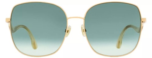 Jimmy Choo MAMIE/S - DDBEZ - 60 Okulary przeciwsłoneczne Złoty Pillow (zaokrąglony)