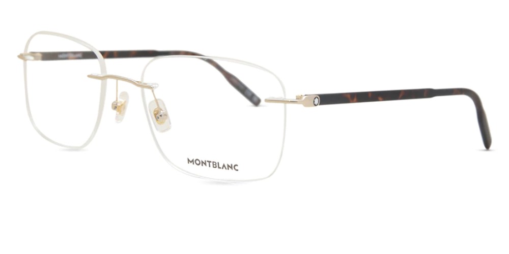 Mont Blanc MB0222O - 006 - 58 Oprawki korekcyjne Havana Kanciaste
