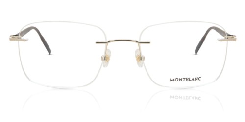 Mont Blanc MB0222O - 006 - 58 Oprawki korekcyjne Havana Kanciaste