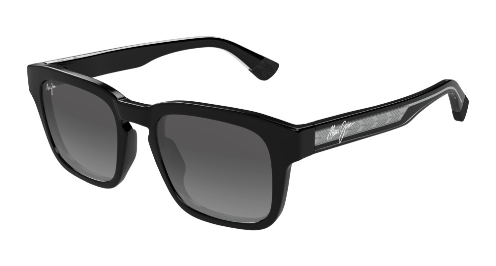 Maui Jim MJ0643S MALUHIA - 001 - 52 - Z SOCZEWKAMI POLARYZACYJNYMI Okulary przeciwsłoneczne Czarny Kanciaste