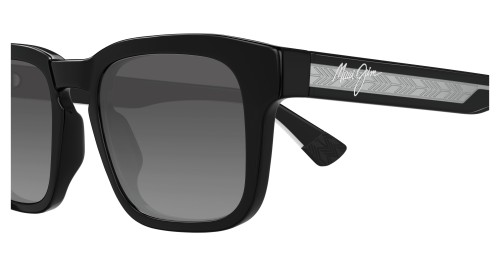 Maui Jim MJ0643S MALUHIA - 001 - 52 - Z SOCZEWKAMI POLARYZACYJNYMI Okulary przeciwsłoneczne Czarny Kanciaste