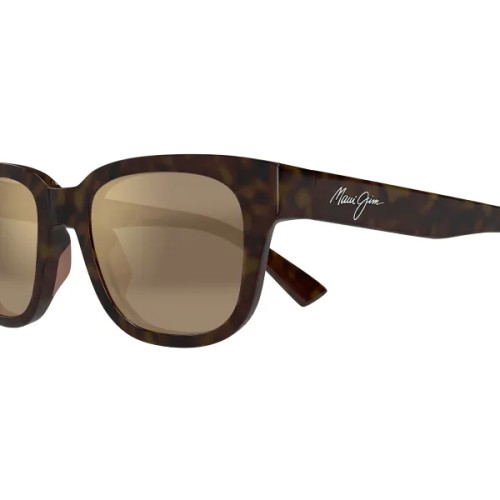 Maui Jim MJ0673S LELEPAU - 005 - 52 - Z SOCZEWKAMI POLARYZACYJNYMI Okulary przeciwsłoneczne Havana Pillow (zaokrąglony)