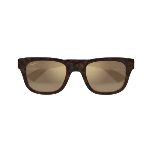 Maui Jim MJ0673S LELEPAU - 005 - 52 - Z SOCZEWKAMI POLARYZACYJNYMI Okulary przeciwsłoneczne Havana Pillow (zaokrąglony)