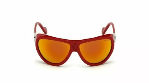 Moncler ML0128 - 66C - 61 Okulary przeciwsłoneczne Czerwony Pilotki (aviator)