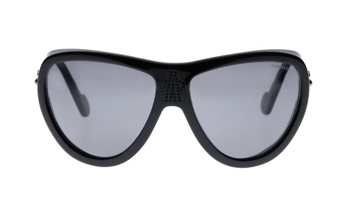 Moncler ML0128 - 01D - 61 - Z SOCZEWKAMI POLARYZACYJNYMI Okulary przeciwsłoneczne Czarny Pilotki (aviator)