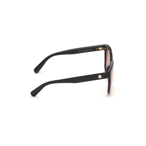 Moncler ML0198 BIOBEAM - 01G - 55 Okulary przeciwsłoneczne Czarny Kanciaste