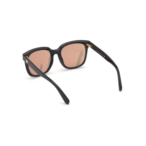 Moncler ML0198 BIOBEAM - 01G - 55 Okulary przeciwsłoneczne Czarny Kanciaste