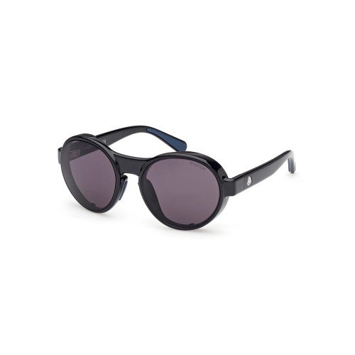 Moncler ML0205 STERADIAN - 01A - 56 Okulary przeciwsłoneczne Czarny Owalny