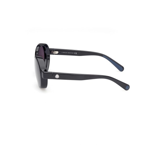 Moncler ML0205 STERADIAN - 01A - 56 Okulary przeciwsłoneczne Czarny Owalny