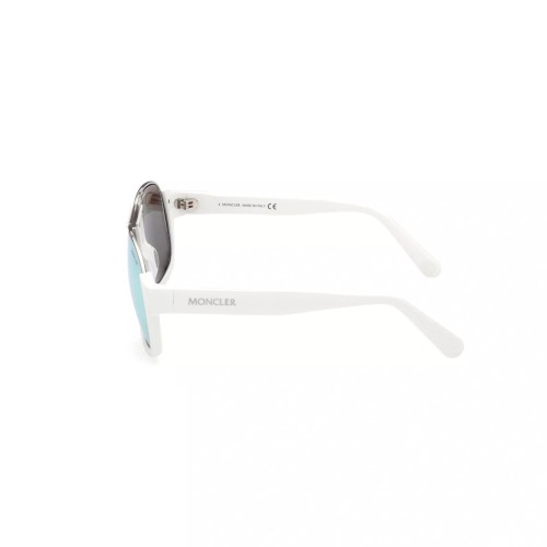 Moncler ML0208 PLEIADES - 21D - 58 - Z SOCZEWKAMI POLARYZACYJNYMI Okulary przeciwsłoneczne Biały Pilotki (aviator)