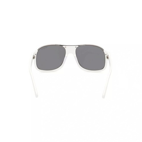 Moncler ML0208 PLEIADES - 21D - 58 - Z SOCZEWKAMI POLARYZACYJNYMI Okulary przeciwsłoneczne Biały Pilotki (aviator)
