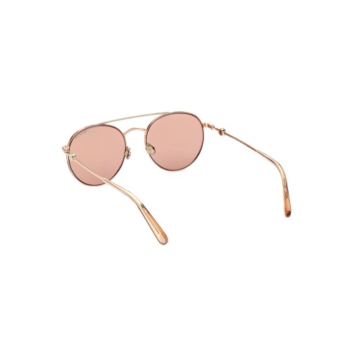 Moncler ML0214 - 33Z - 54 Okulary przeciwsłoneczne Różowe złoto Pilotki (aviator)