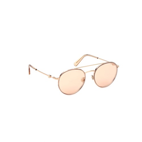 Moncler ML0214 - 33Z - 54 Okulary przeciwsłoneczne Różowe złoto Pilotki (aviator)